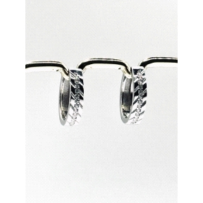 PENDIENTE PLATA CIRCONITAS                                                                          