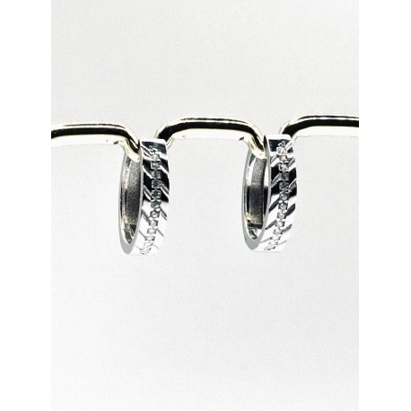 PENDIENTE PLATA CIRCONITAS                                                                          