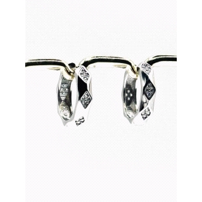 PENDIENTE PLATA ARO CIRCONITAS                                                                      