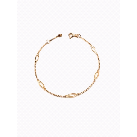 PULSERAS PLATA LISA BAÑO ORO                                                                        