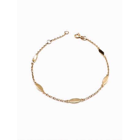 PULSERAS PLATA LISA BAÑO ORO                                                                        