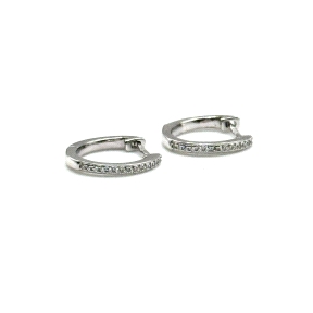 PENDIENTE PLATA ARO CIRCONITAS 15 MM                                                                