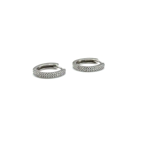 PENDIENTE PLATA ARO CIRCONITAS 12 MM                                                                