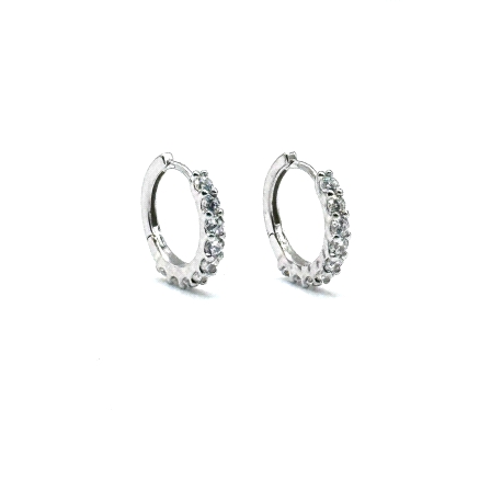 PENDIENTE PLATA ARO CIRCONITAS 15 MM                                                                
