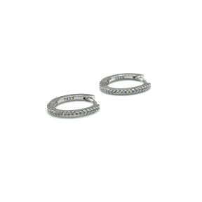 PENDIENTE PLATA ARO CIRCONITAS 12 MM                                                                