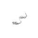 PENDIENTE PLATA ARO PRESION 5 MM CIRCONI                                                            