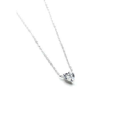 GARGANTILLA PLATA CORAZON GARRAS                                                                    