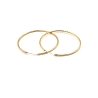 PENDIENTE PLATA LISO 4,5 CM BAÑO ORO