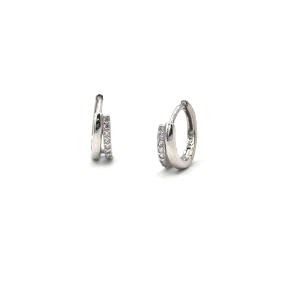 PENDIENTE PLATA ARO CIRCONITAS 10 MM                                                                
