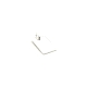 PLACA PLATA LISA 2,1 X 1,3                                                                          