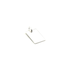 PLACA PLATA LISA 2,1 X 1,3                                                                          