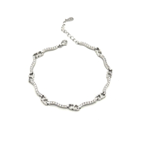 PULSERAS PLATA CIRCONITAS                                                                           