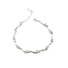 PULSERAS PLATA CIRCONITAS CHATONES                                                                  