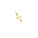 CRUZ PLATA LISA 2 X 1,3 BAÑO ORO                                                                    