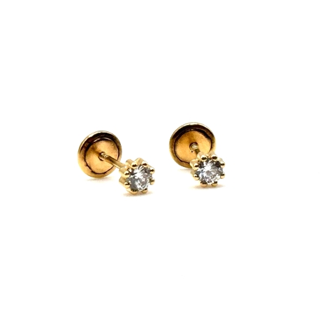 PENDIENTE PLATA CIRCONITAS 8 GARRAS BAÑO                                                            