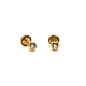 PENDIENTE PLATA MARGARITA 3MM BAÑO ORO                                                              
