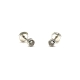 PENDIENTE PLATA CHATON REDONDO 3MM RH                                                               