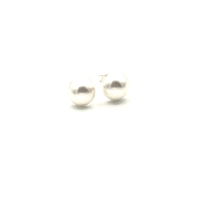 PENDIENTE PLATA 1/2 PERLA  10 MM                                                                    