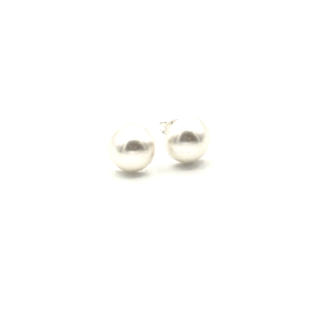 PENDIENTE PLATA 1/2 PERLA  10 MM                                                                    