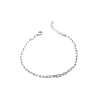 PULSERAS PLATA LISA ESLABONES