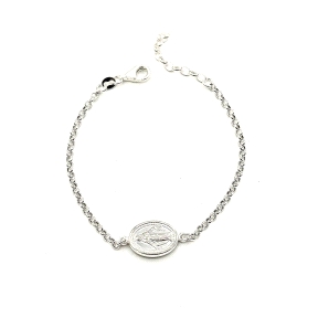 PULSERAS PLATA MOTIVO MILAGROSA                                                                     