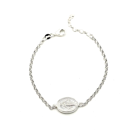 PULSERAS PLATA MOTIVO MILAGROSA                                                                     