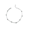 PULSERAS PLATA LISA BOLITAS                                                                         