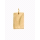 PLACA PLATA 2,5 X 1,5 CM BAÑO ORO                                                                   