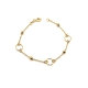 PULSERAS PLATA LISA BAÑO ORO                                                                        