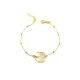 PULSERAS PLATA LISA BAÑO ORO                                                                        