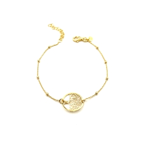 PULSERAS PLATA LISA BAÑO ORO                                                                        