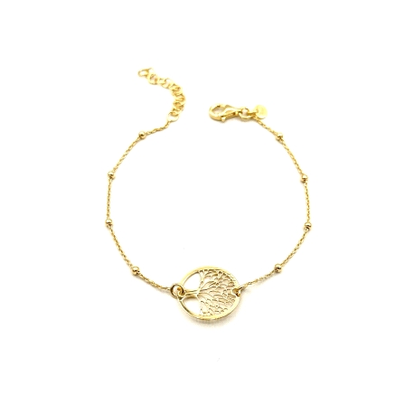 PULSERAS PLATA LISA BAÑO ORO                                                                        