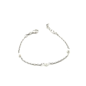 PULSERAS PLATA PERLAS                                                                               