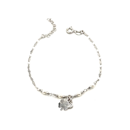 PULSERAS PLATA PERLAS CIRCONITA                                                                     