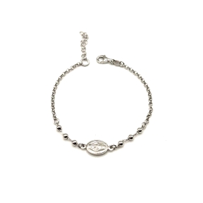 PULSERAS PLATA LISA MILAGROSA                                                                       