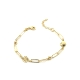 PULSERAS PLATA LISA BAÑO ORO                                                                        