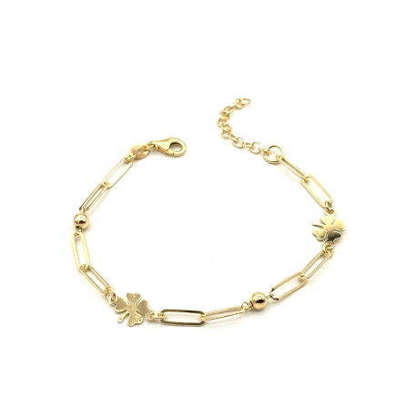 PULSERAS PLATA LISA BAÑO ORO                                                                        