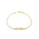 PULSERAS PLATA LISA BAÑO ORO                                                                        