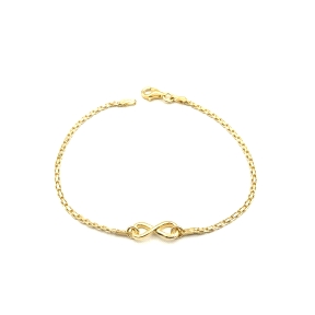 PULSERAS PLATA LISA BAÑO ORO                                                                        