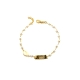 PULSERAS PLATA PERLAS MILAGROSA BAÑO ORO                                                            