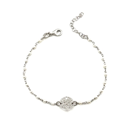 PULSERAS PLATA PERLITAS                                                                             