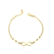 PULSERAS PLATA LISA BAÑO ORO                                                                        