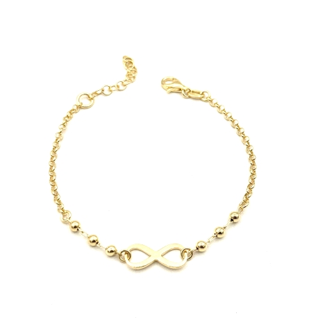 PULSERAS PLATA LISA BAÑO ORO                                                                        