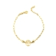 PULSERAS PLATA LISA BAÑO ORO                                                                        