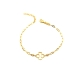 PULSERAS PLATA LISA BAÑO ORO                                                                        