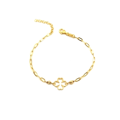 PULSERAS PLATA LISA BAÑO ORO                                                                        