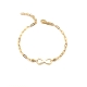 PULSERAS PLATA LISA BAÑO ORO                                                                        