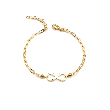 PULSERAS PLATA LISA BAÑO ORO                                                                        