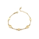 PULSERAS PLATA LISA MILAGROSA BAÑO ORO                                                              