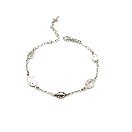 PULSERAS PLATA LISA MILAGROSAS                                                                      